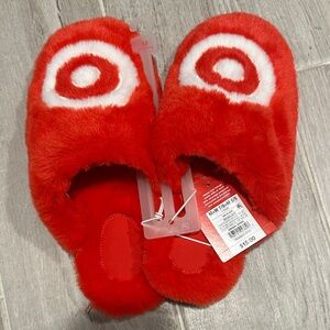 Target Red and White Slippers